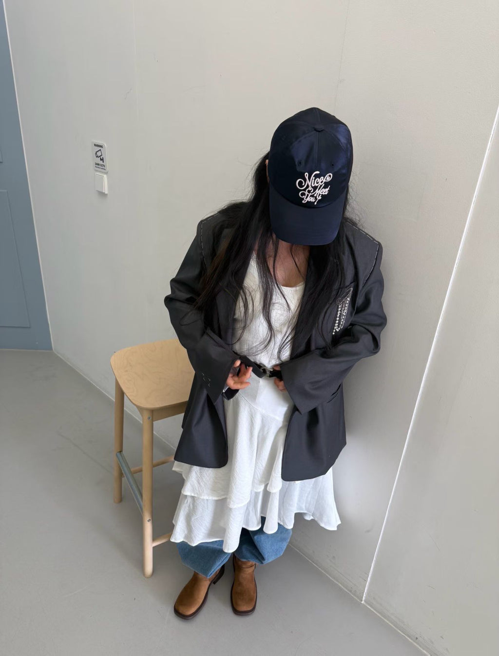 連belt不規則吊帶裙