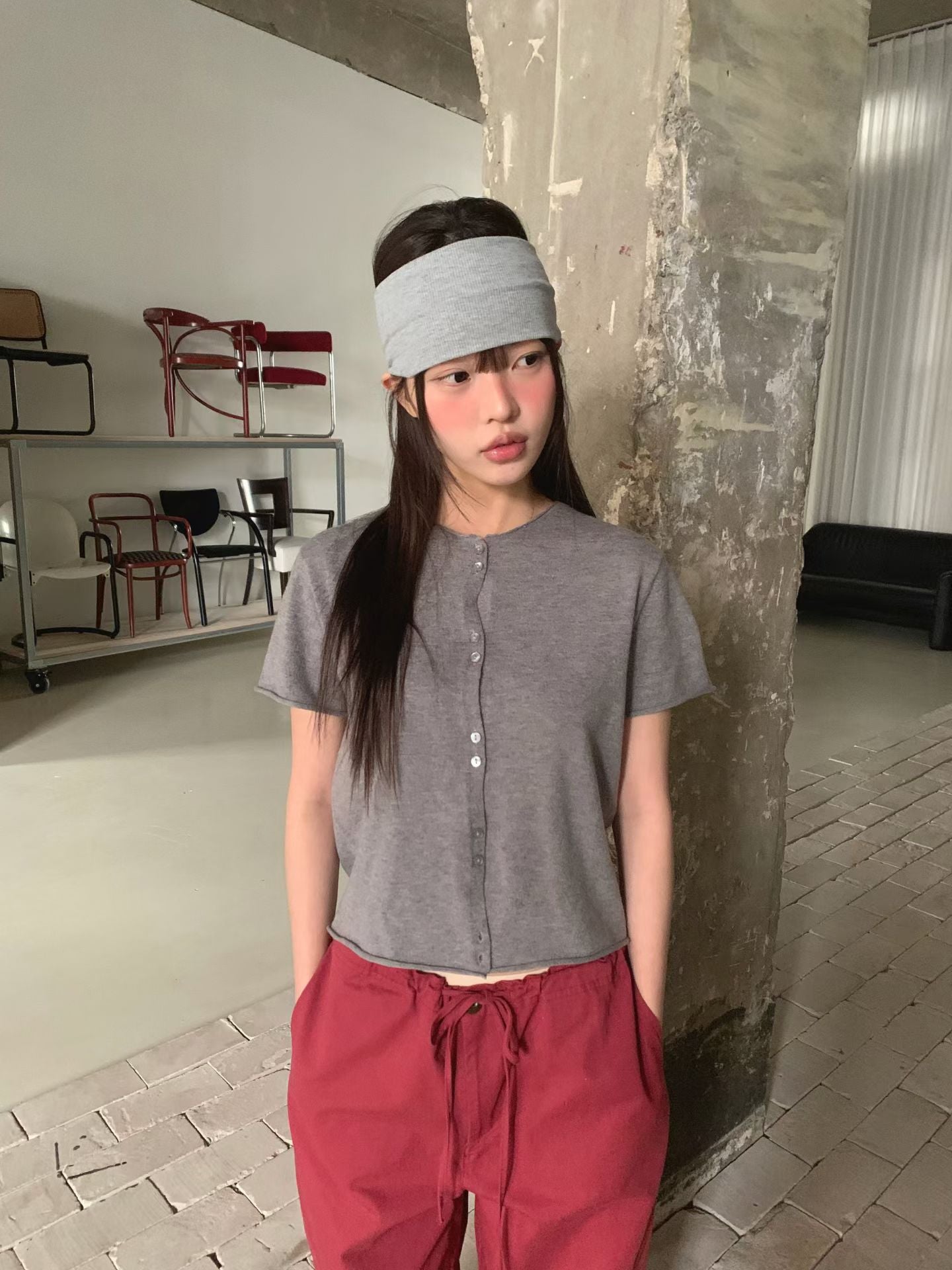 短袖線外套