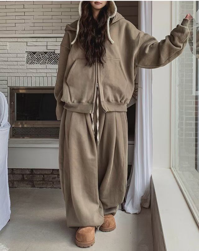 抓毛布褲(set 裝可另購抓毛ZIP UP外套)