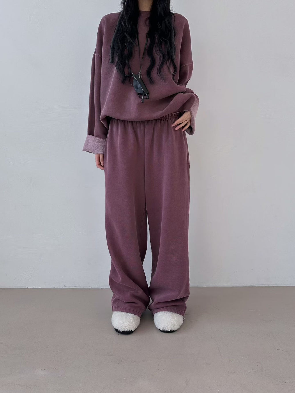 洗水淨色長衛衣