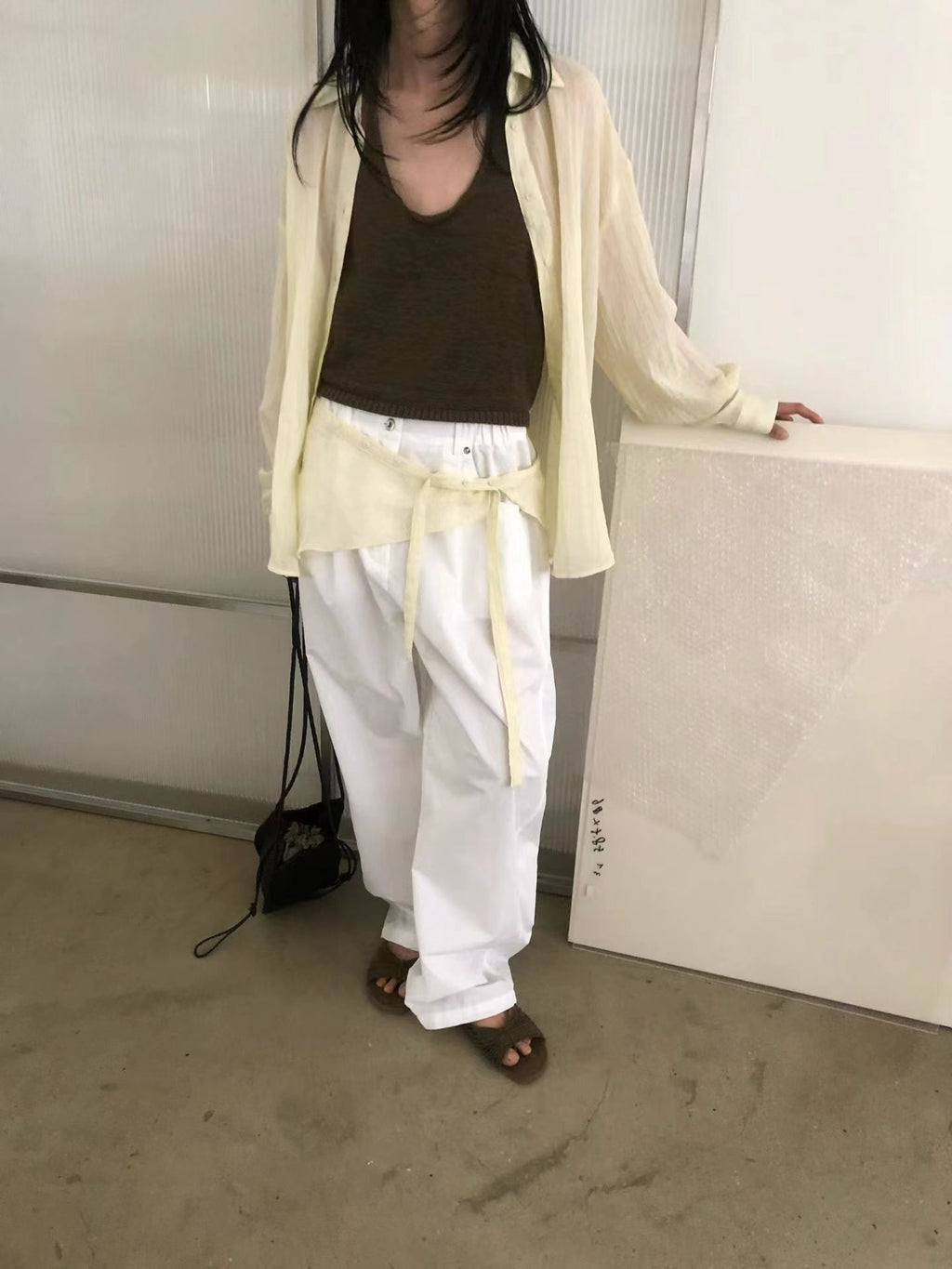 兩側束腰褲