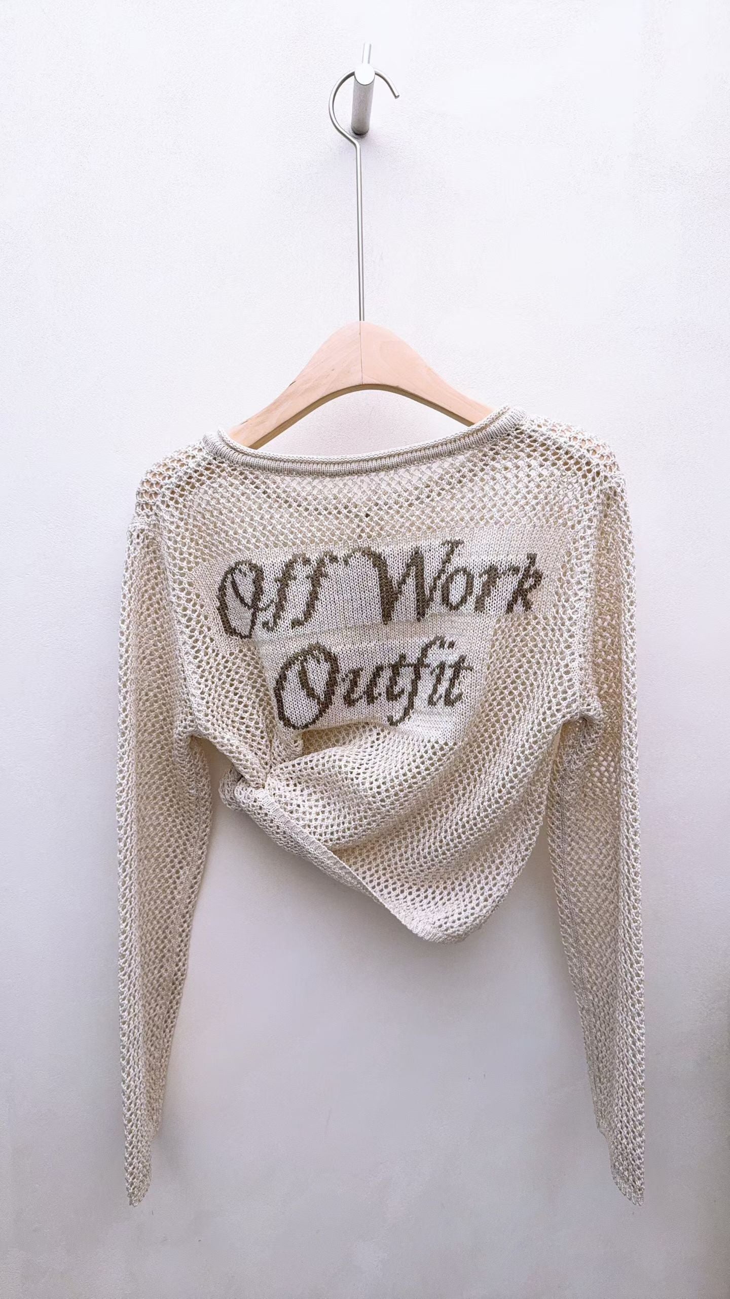“Off Work”網網外套