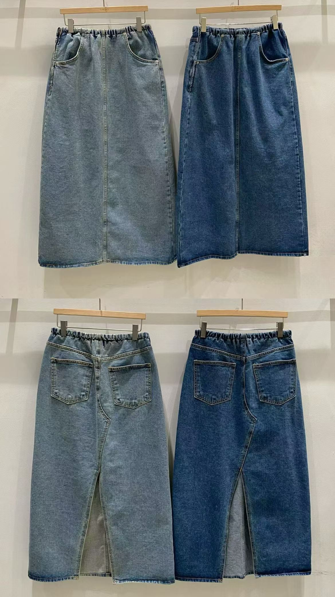 牛仔長裙