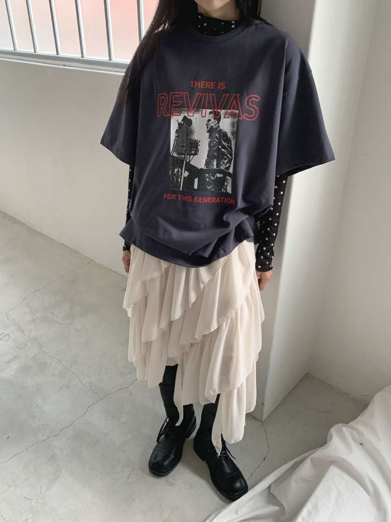 波點紗Tee