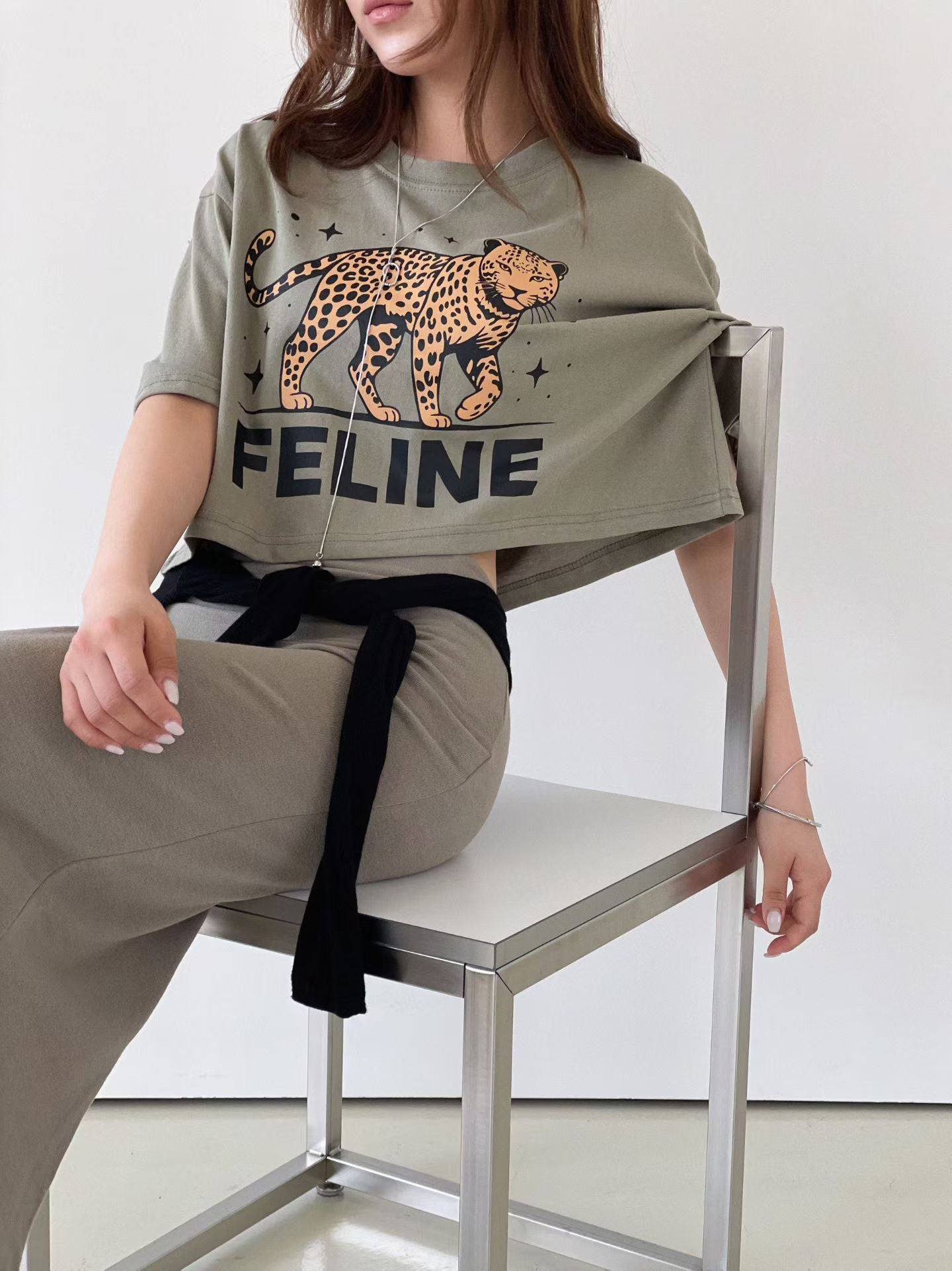 FELINE豹短Tee