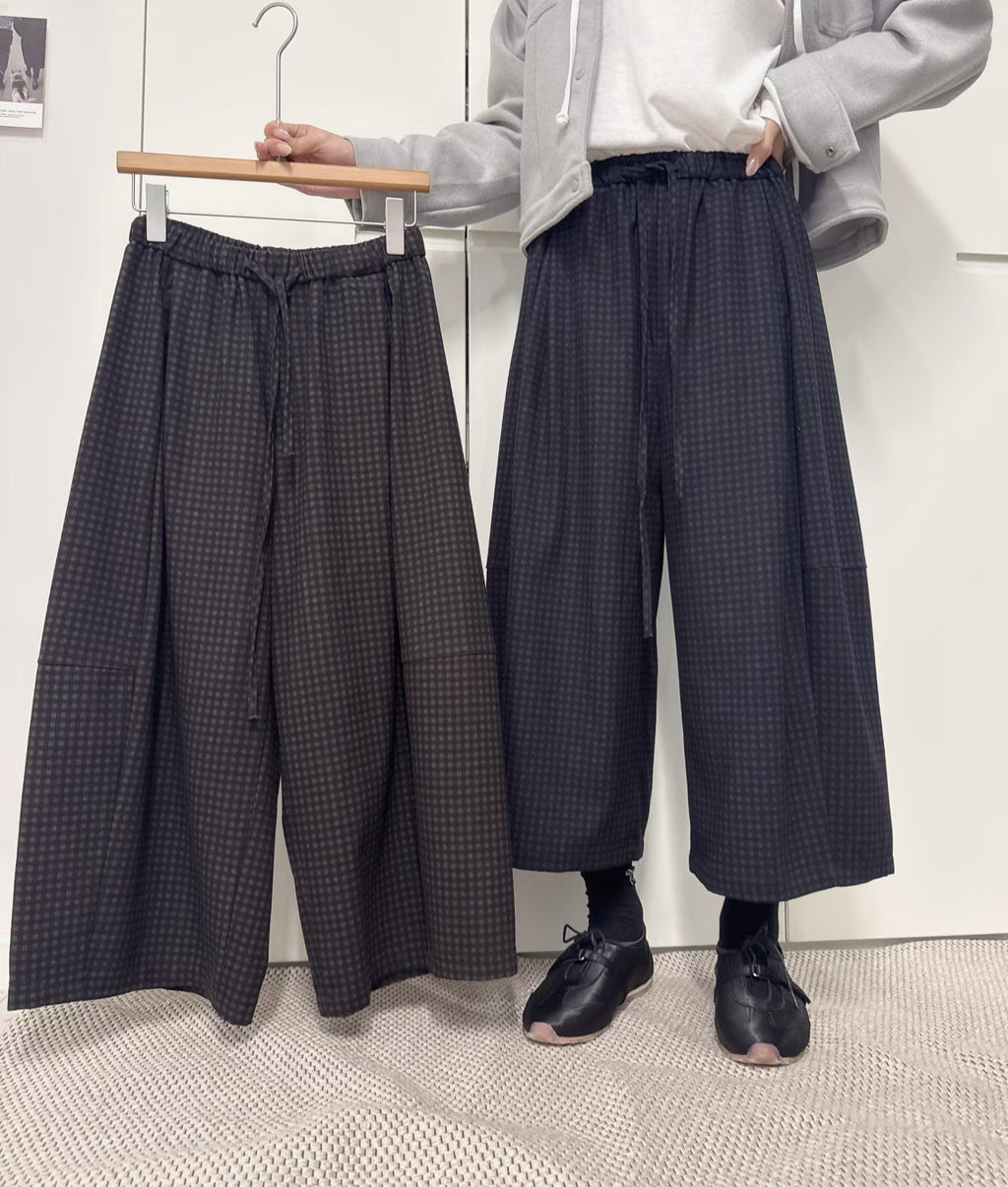 細格仔九分褲