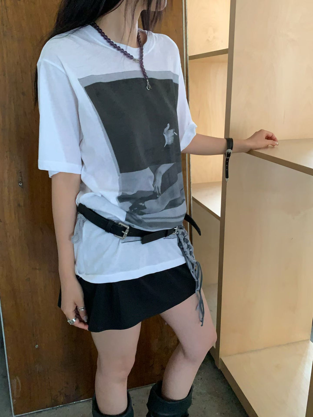 薄料純棉大Print Tee