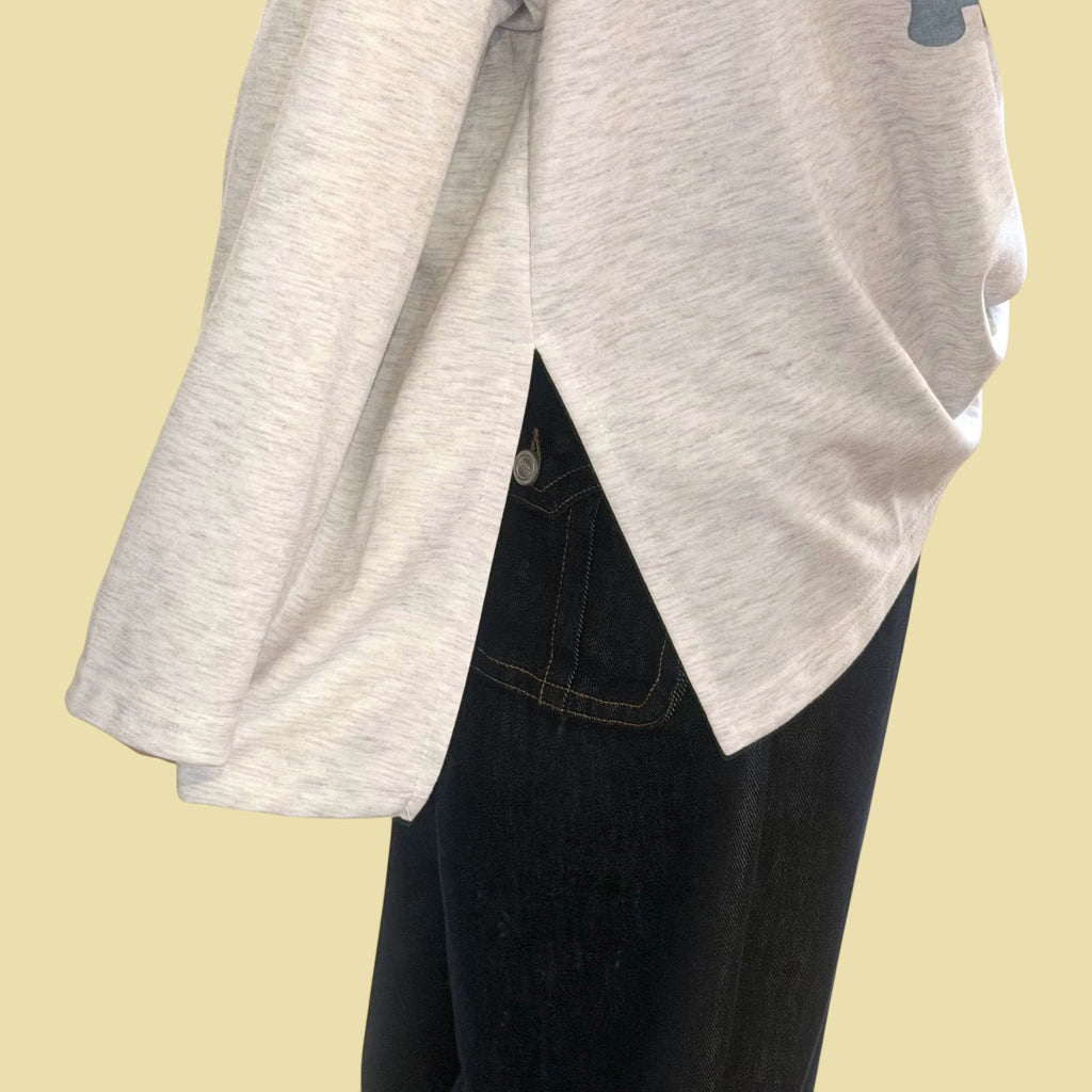 天使側開叉衛衣