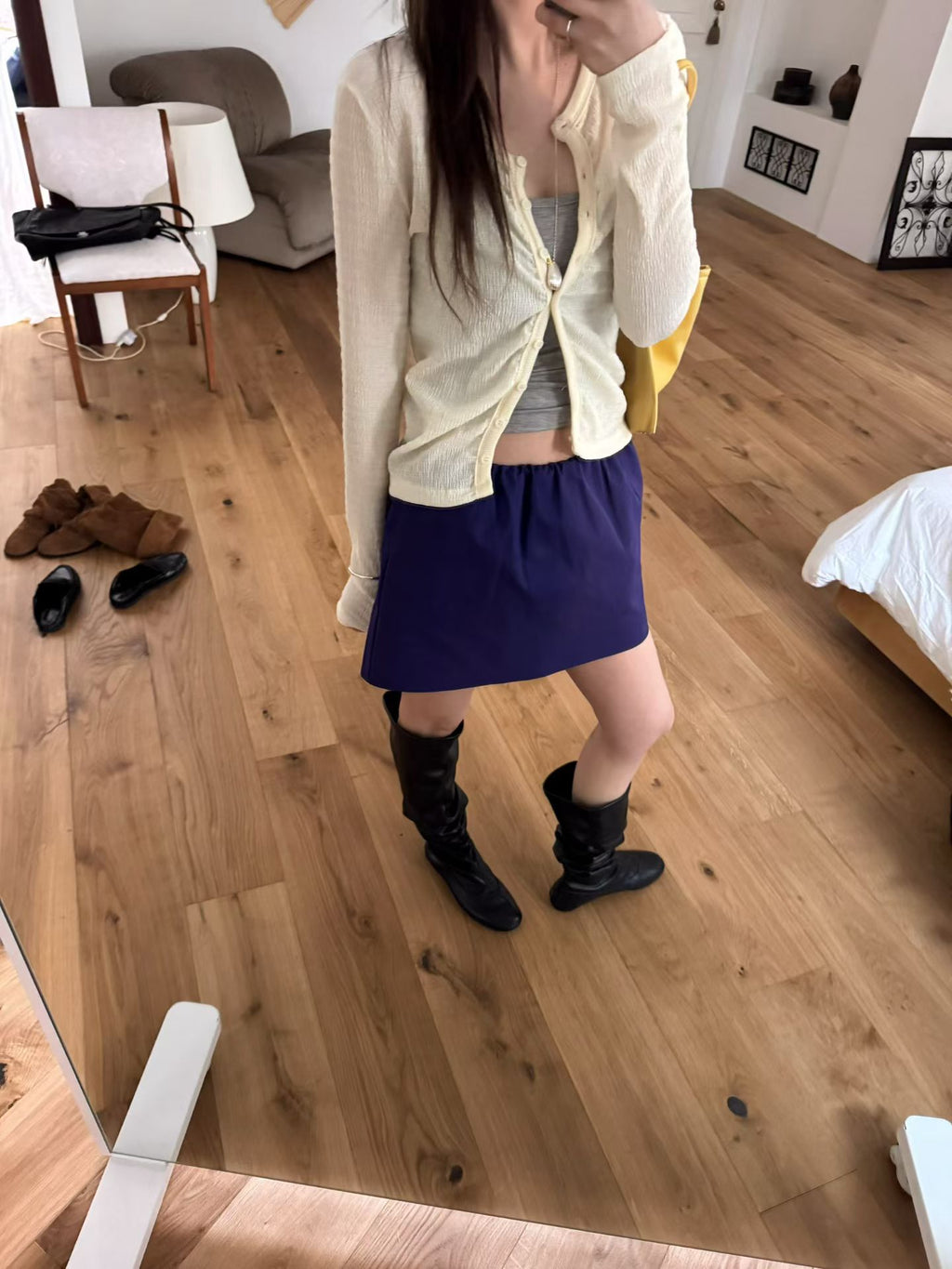 橡筋頭短裙褲