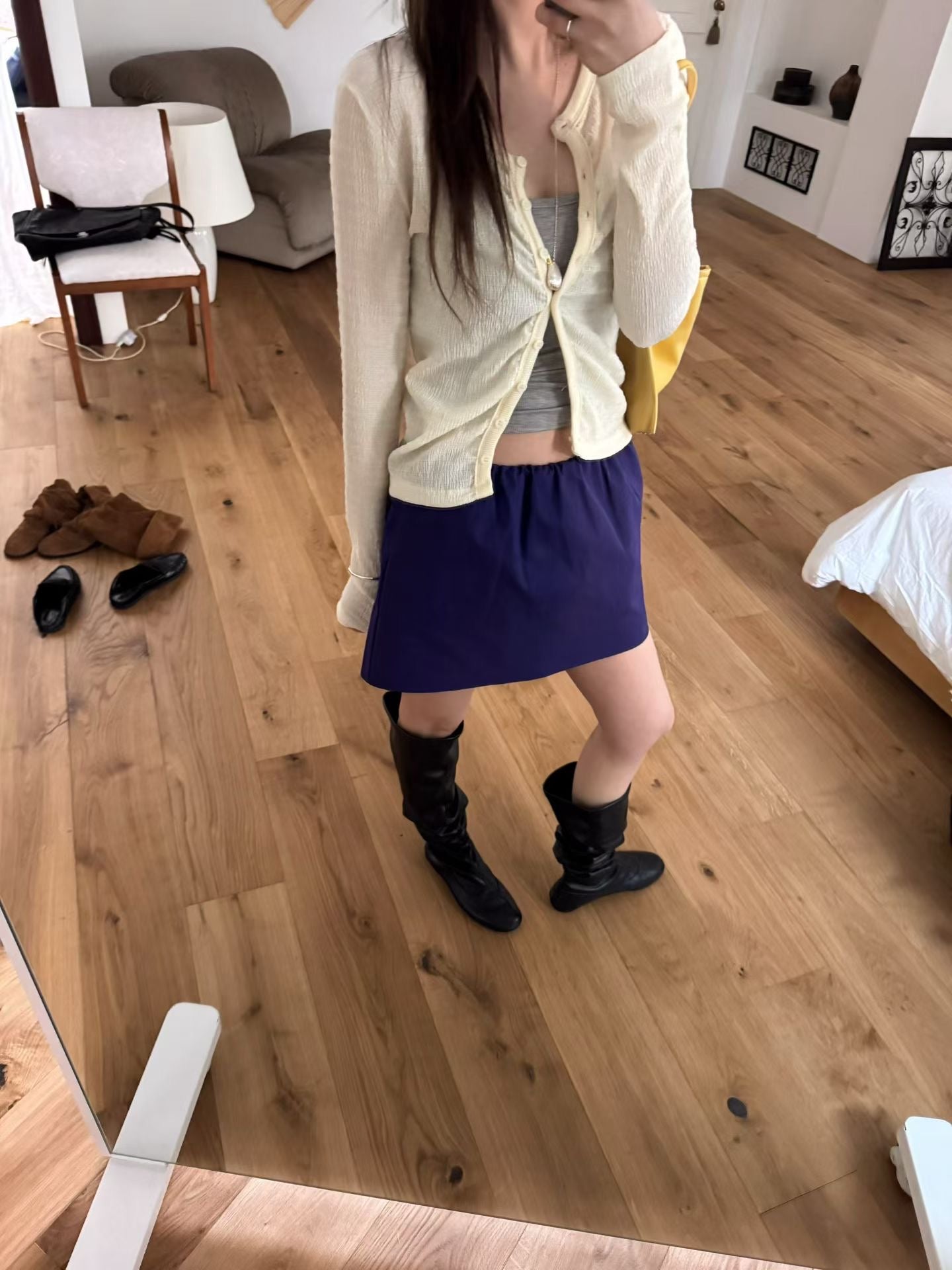 橡筋頭短裙褲