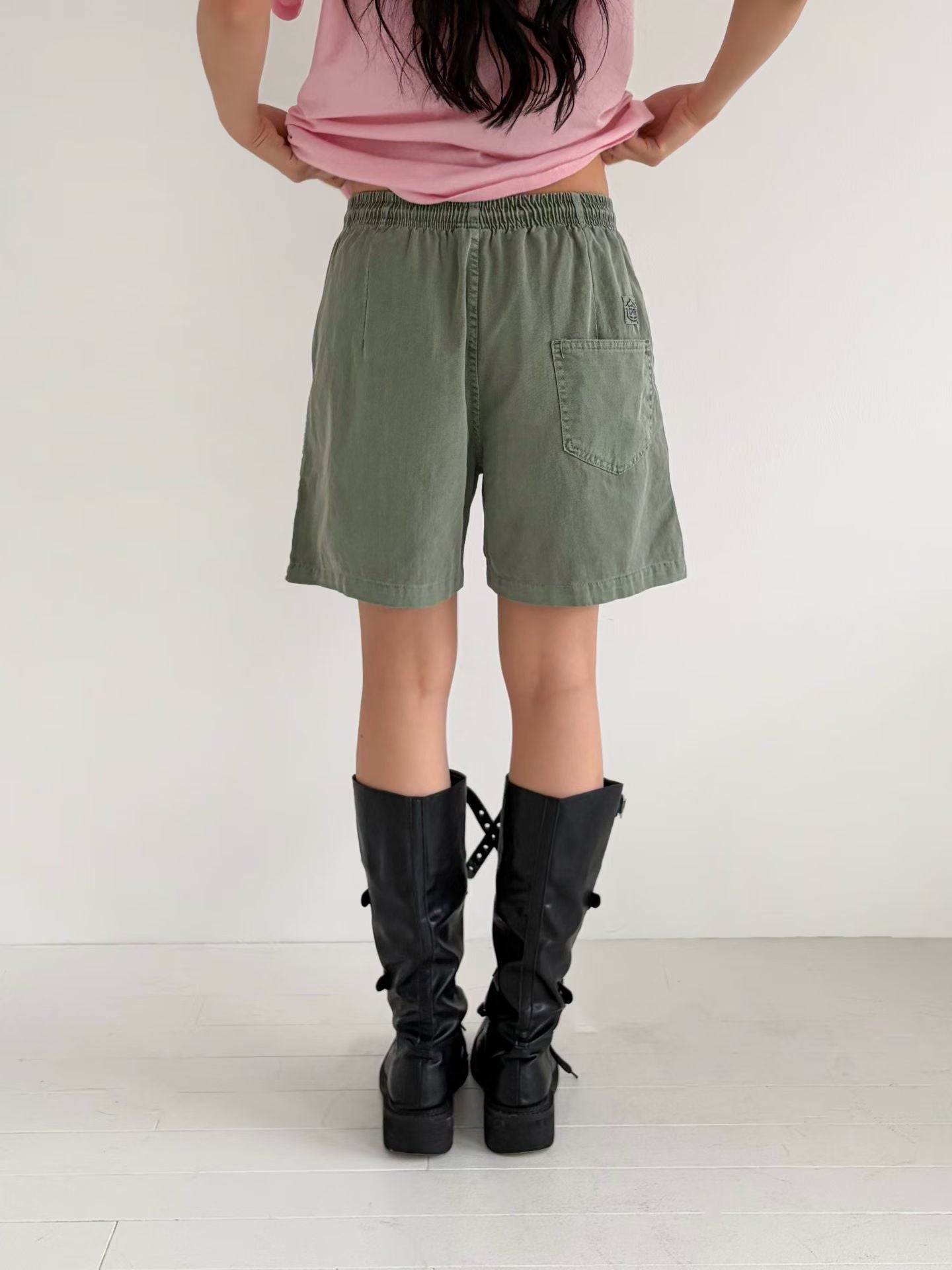 洗水扯布短褲