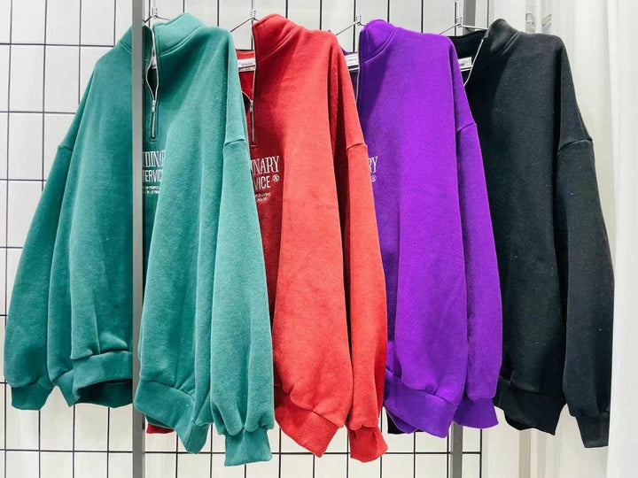 ORDINARY zipper sweatshirt