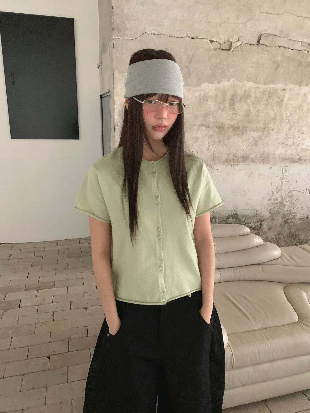 短袖線外套