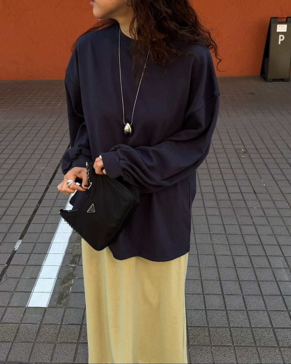 束袖長Tee