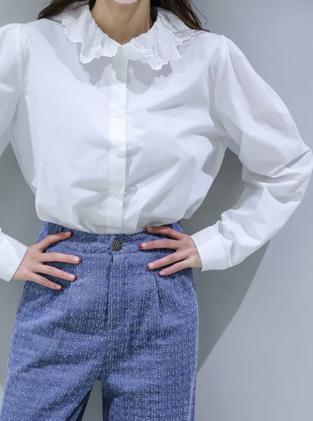 Lace領恤衫