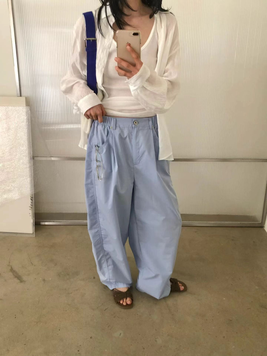兩側束腰褲