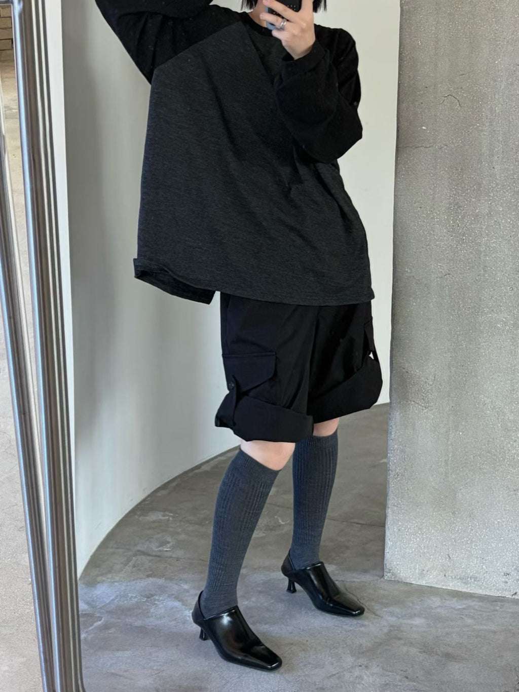 可摺腳四骨軍褲