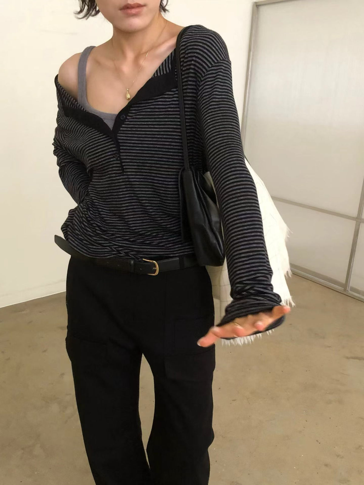 開鈕幼橫間Tee