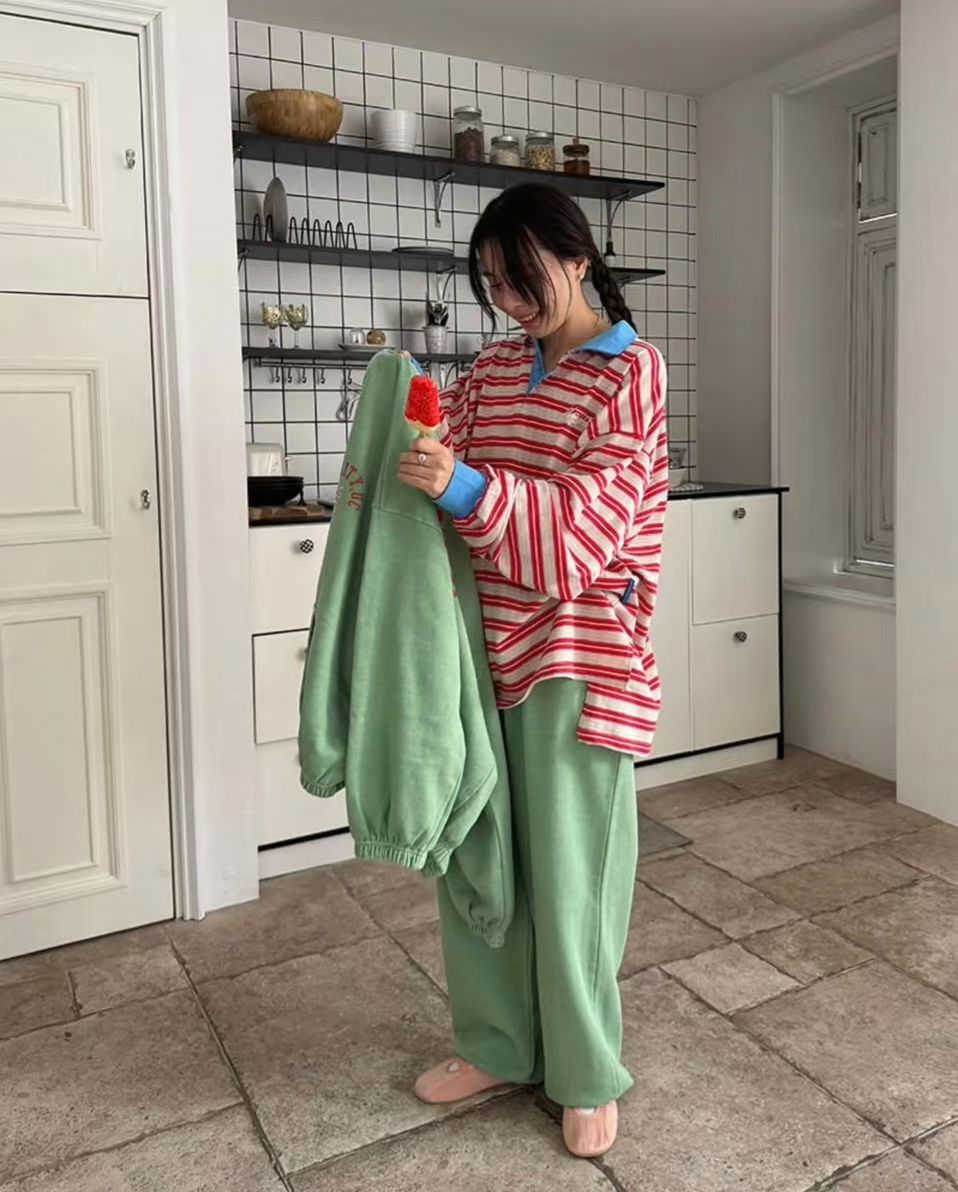 彩間Polo領長Tee