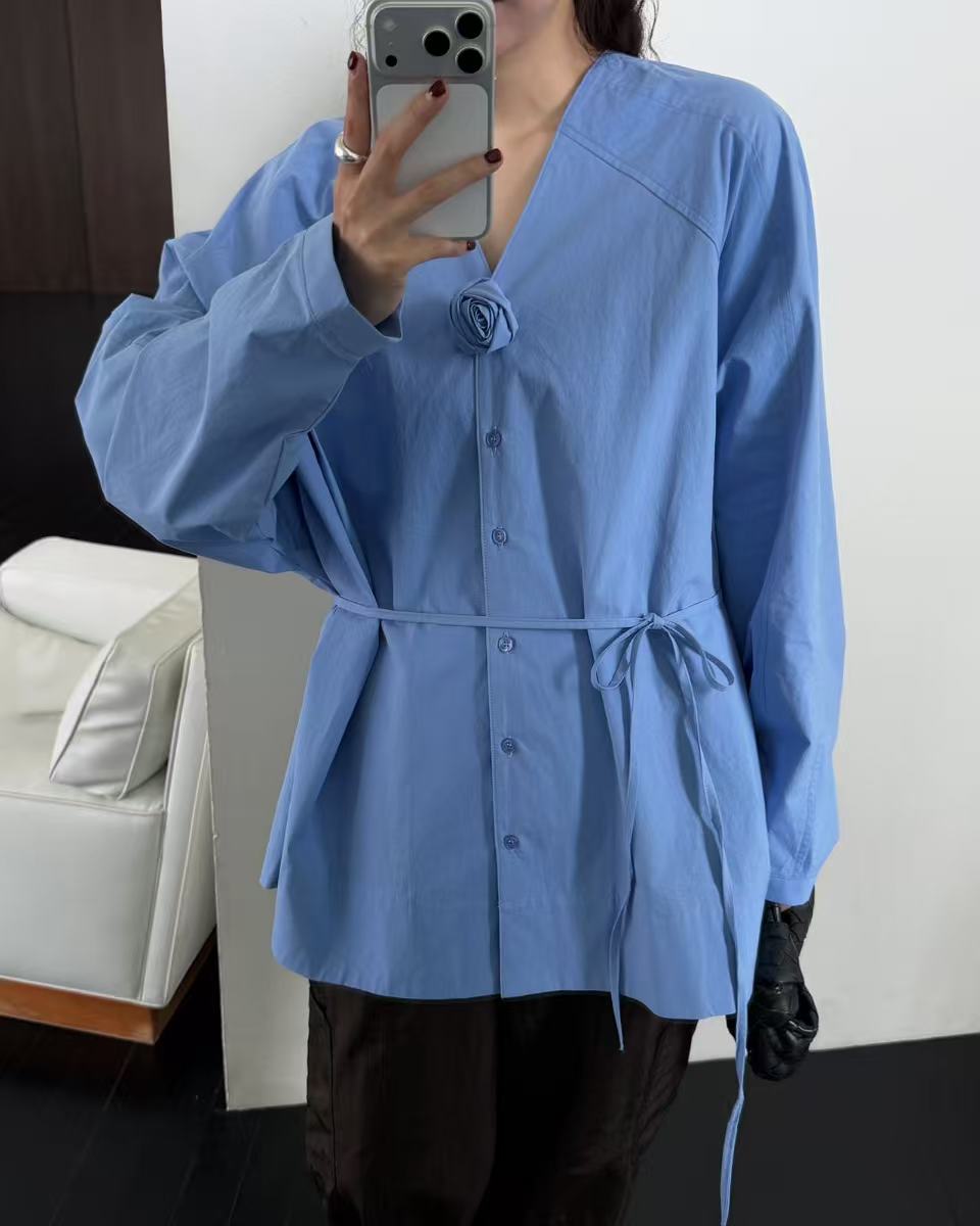 V領長恤衫