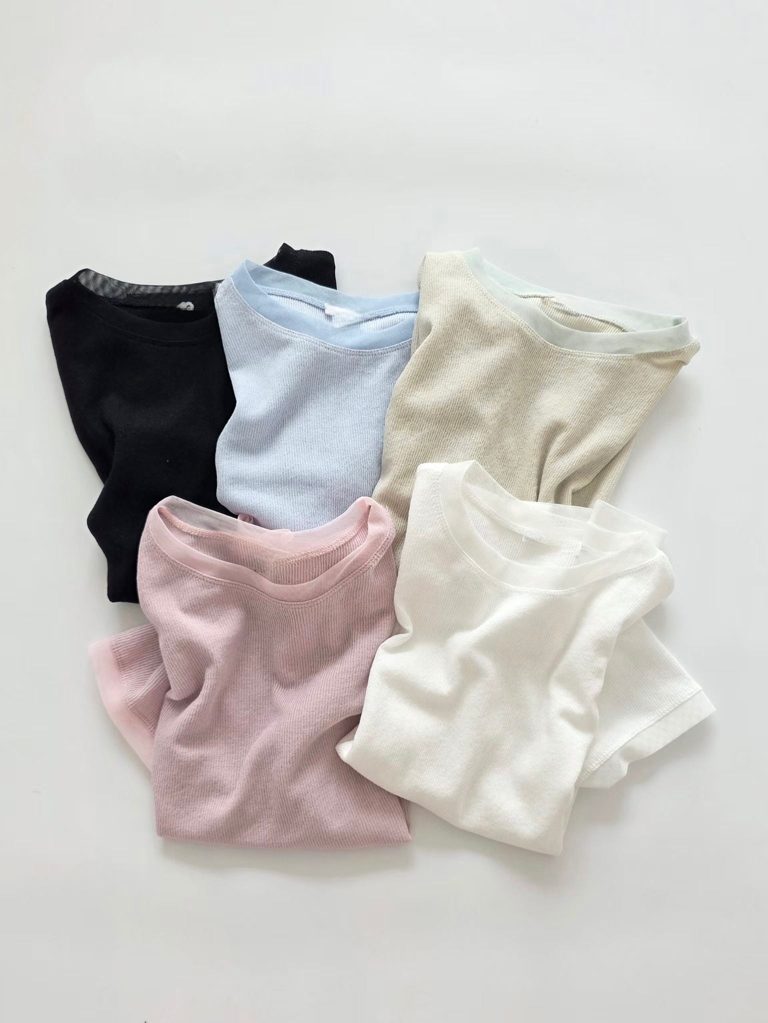 紗紗邊薄料Tee