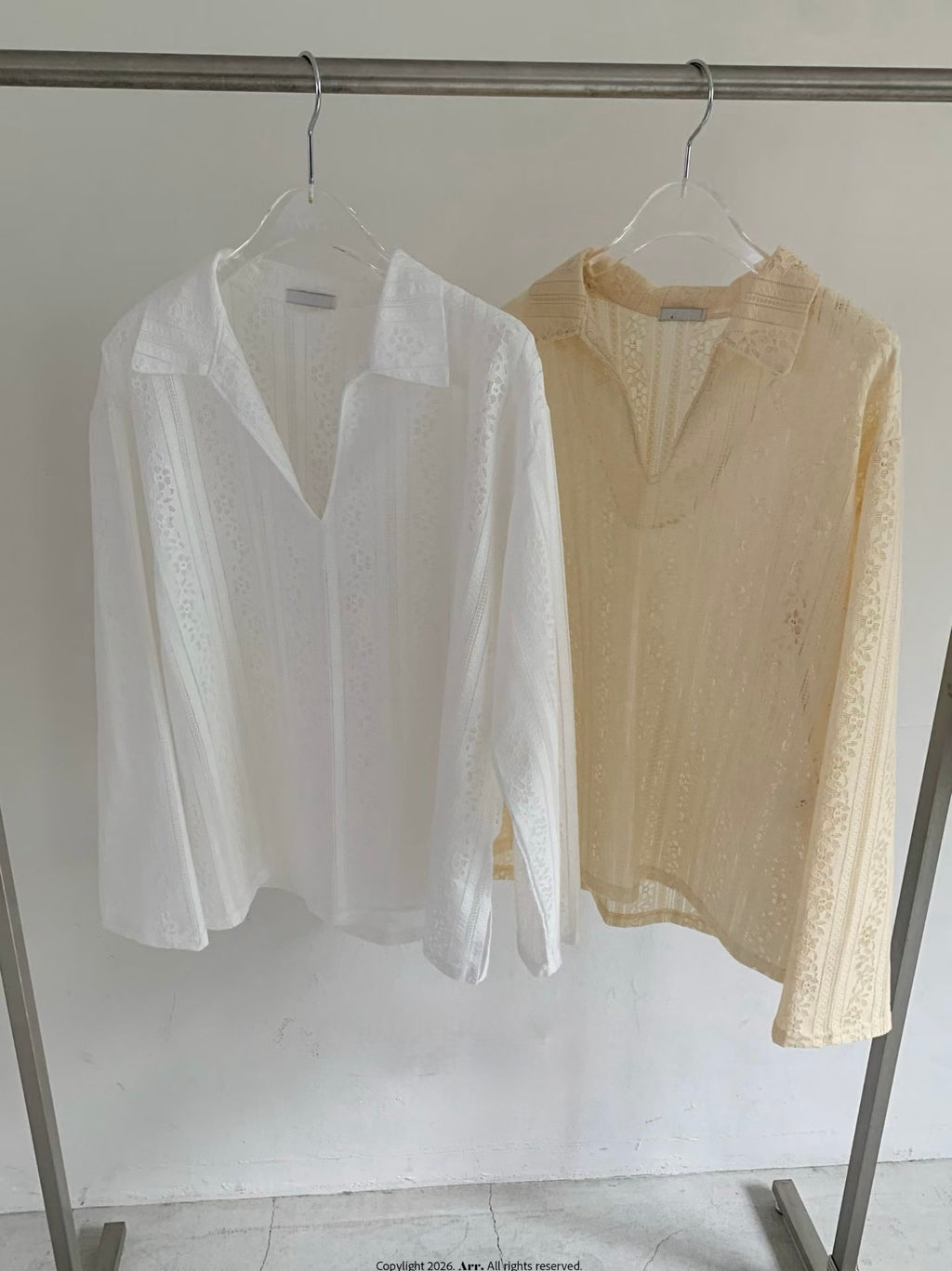 Lace V領Tee