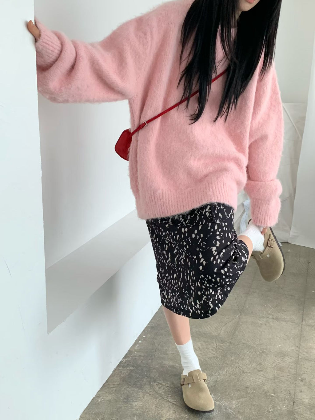 點點雪紡半摺裙