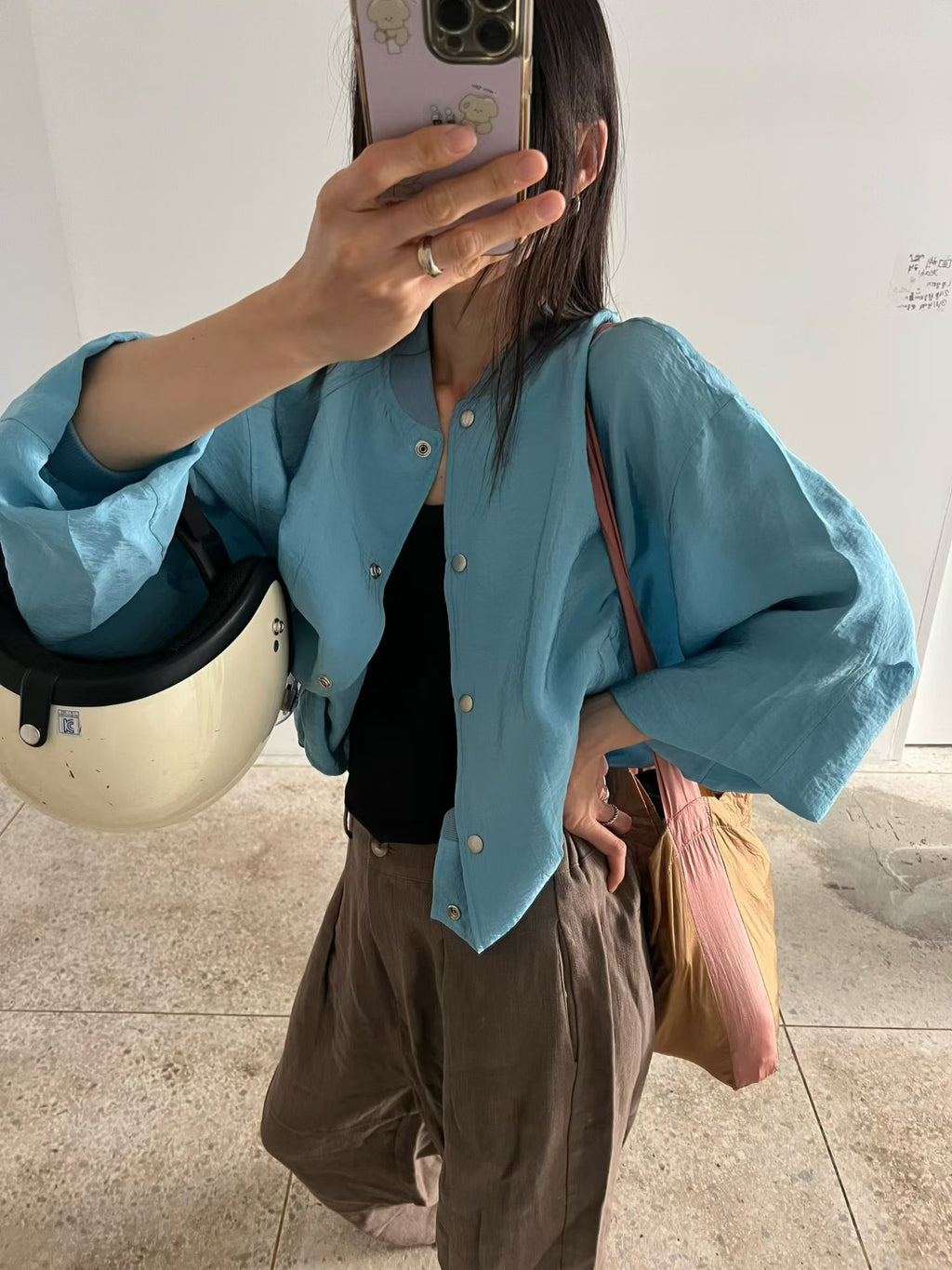 啪鈕短風褸