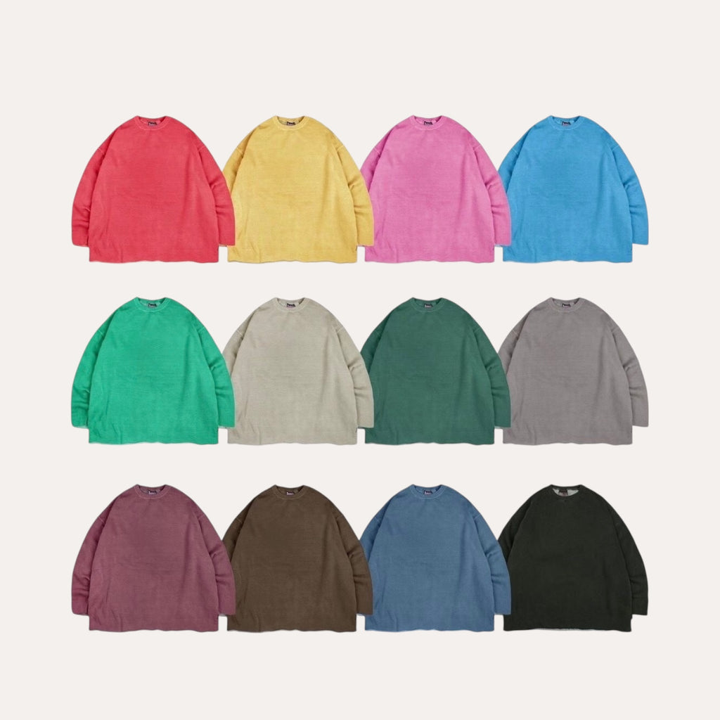 洗水淨色長衛衣