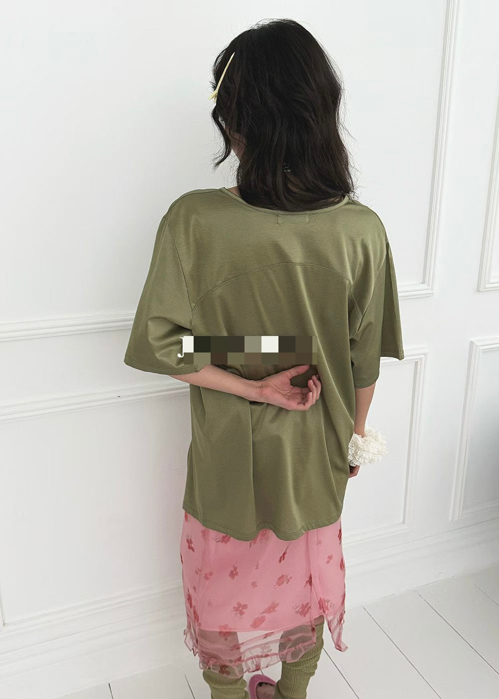 絲質淨色Tee