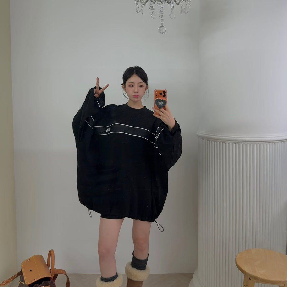 拼色長Tee