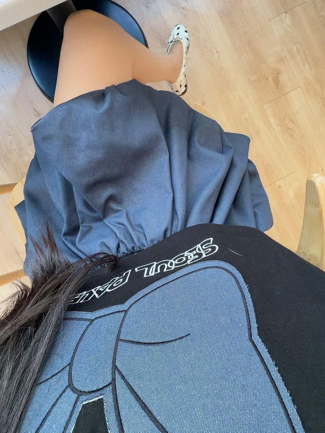泡泡腳牛仔裙