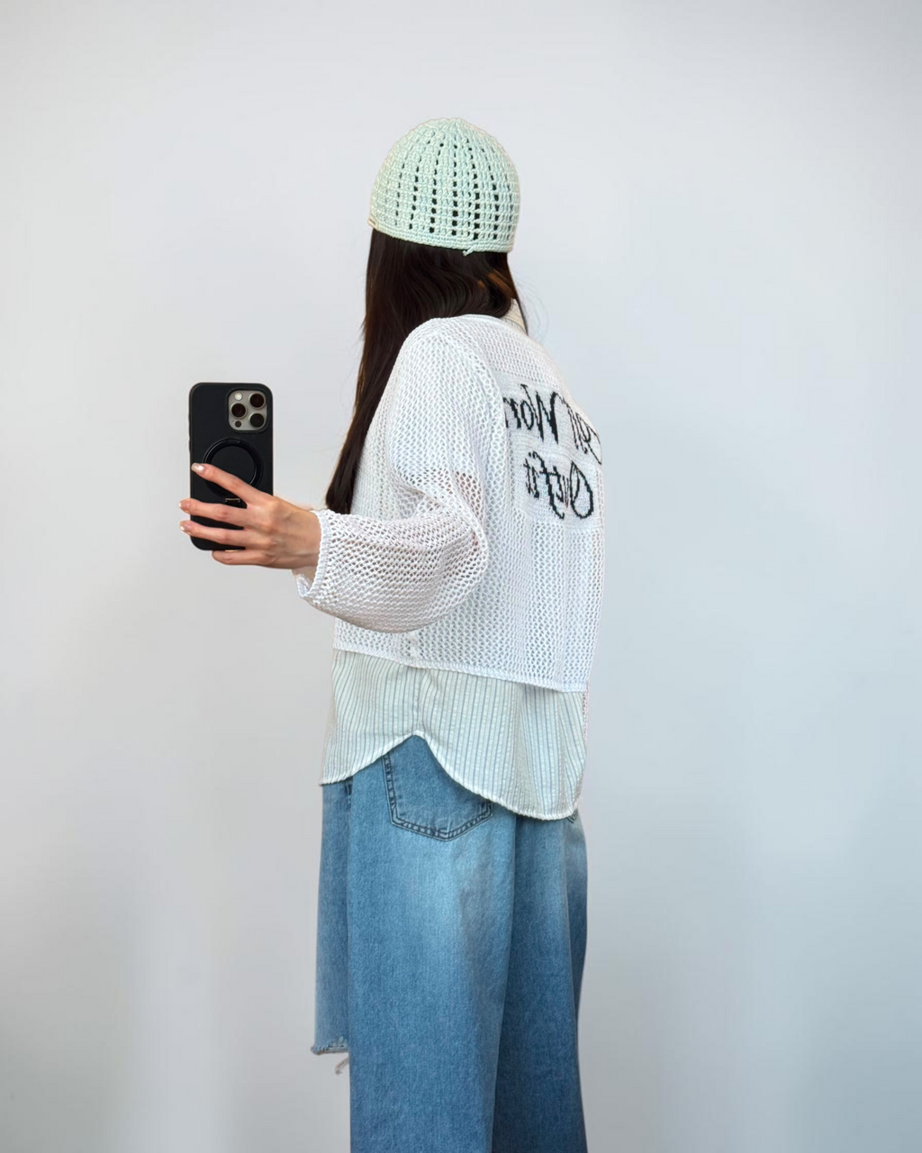 “Off Work”網網外套