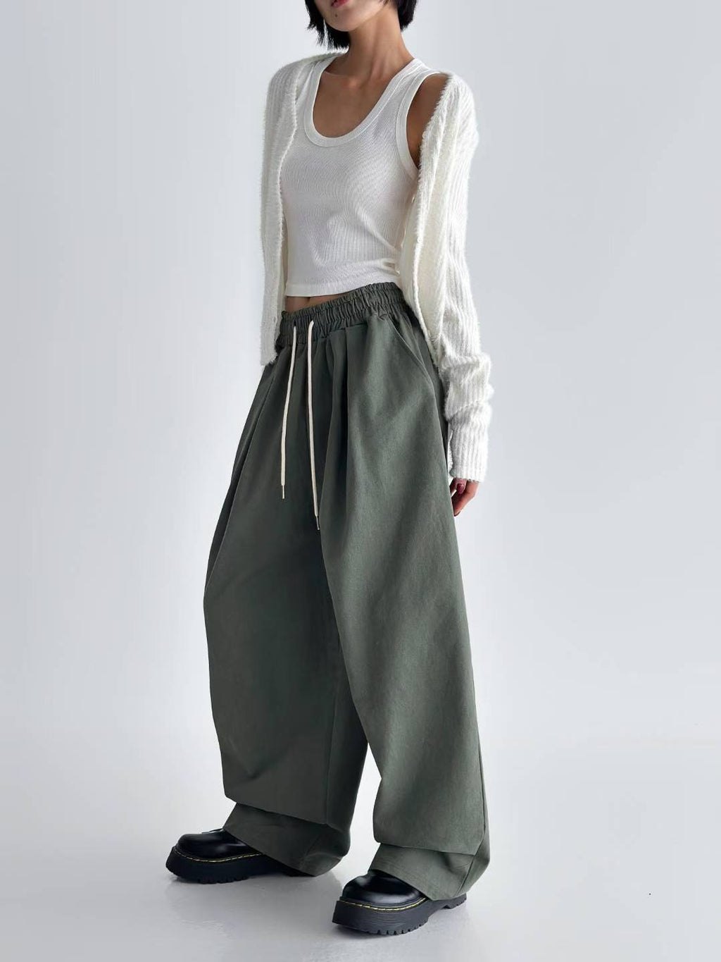 洗水橡筋頭布褲