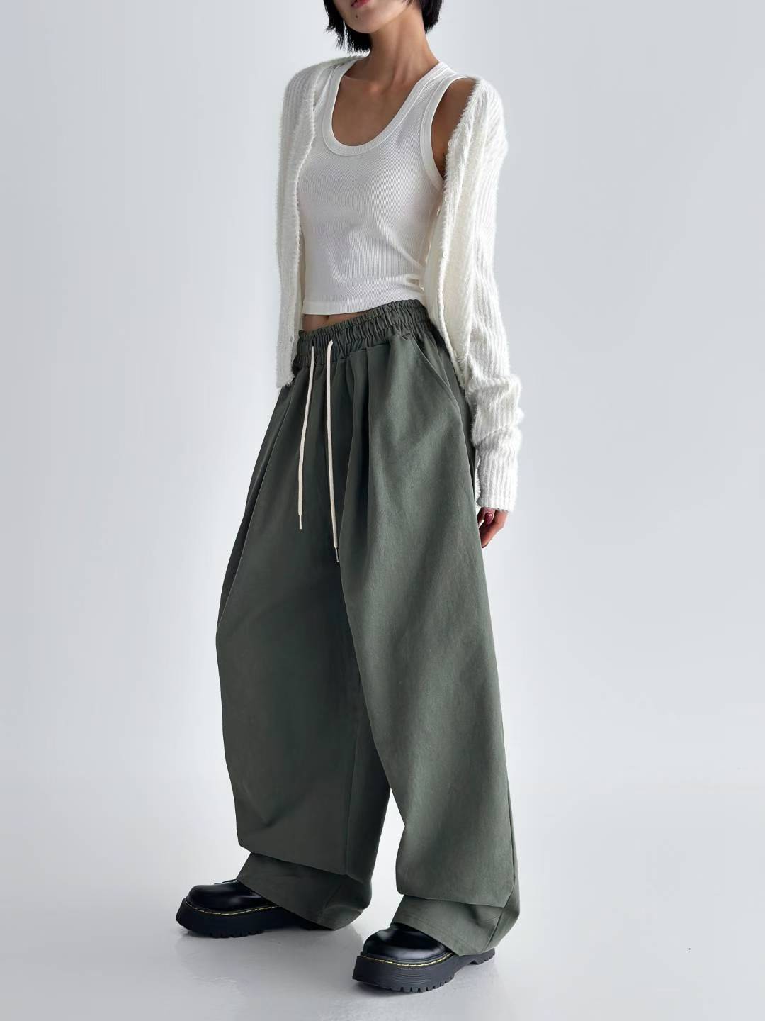 洗水橡筋頭布褲