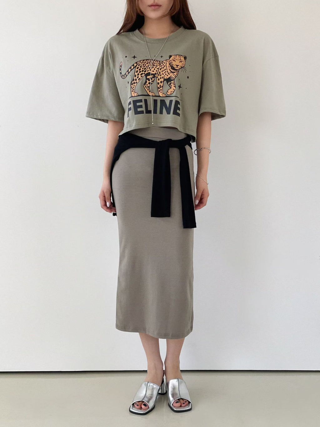 FELINE豹短Tee