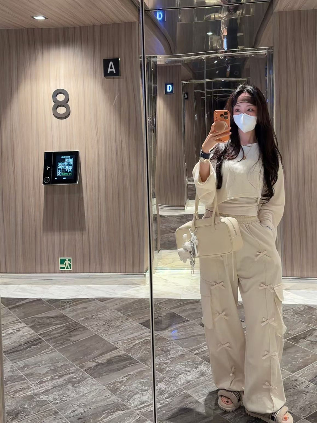 綁頸吊帶短Tee set