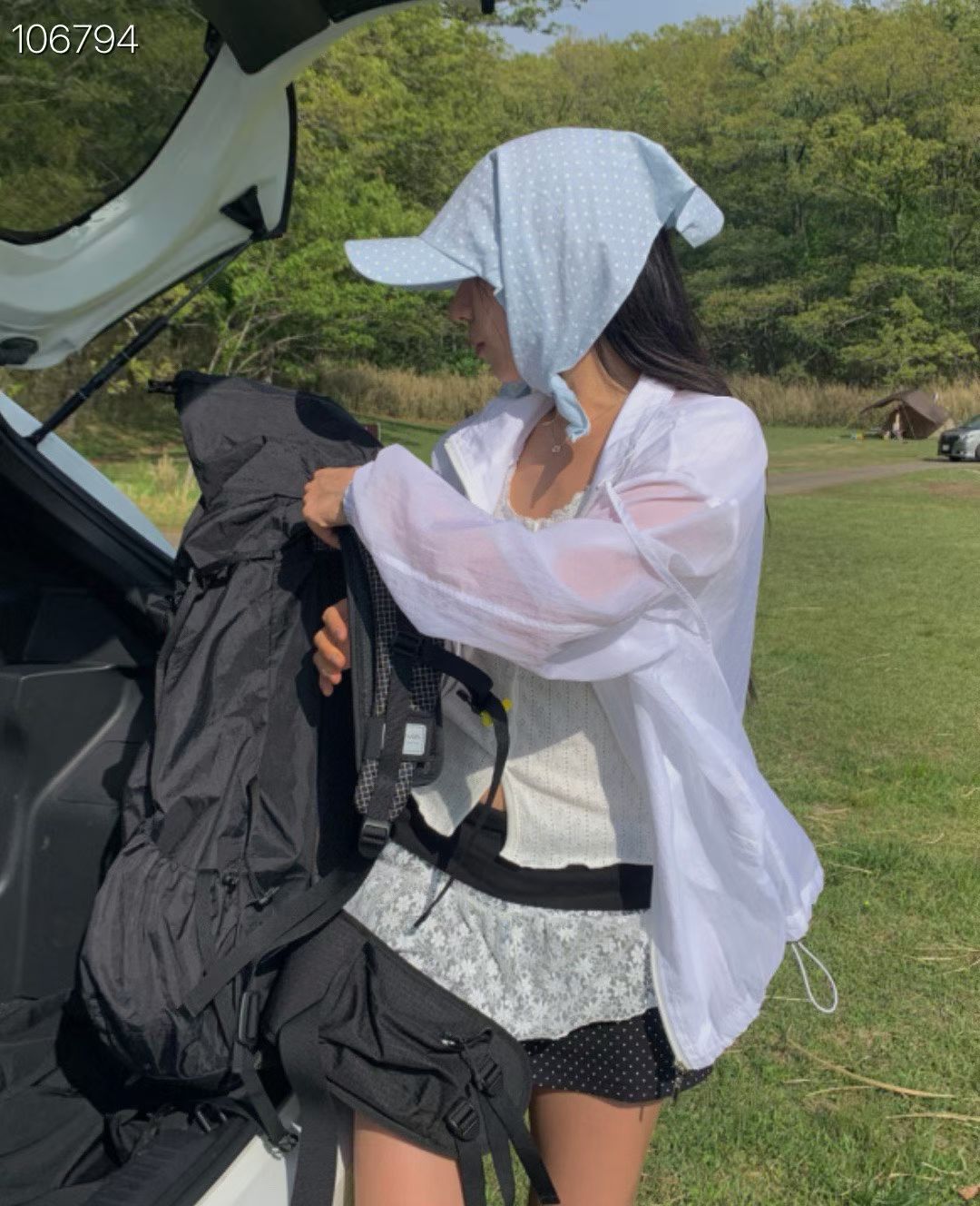 波點𢇁巾帽