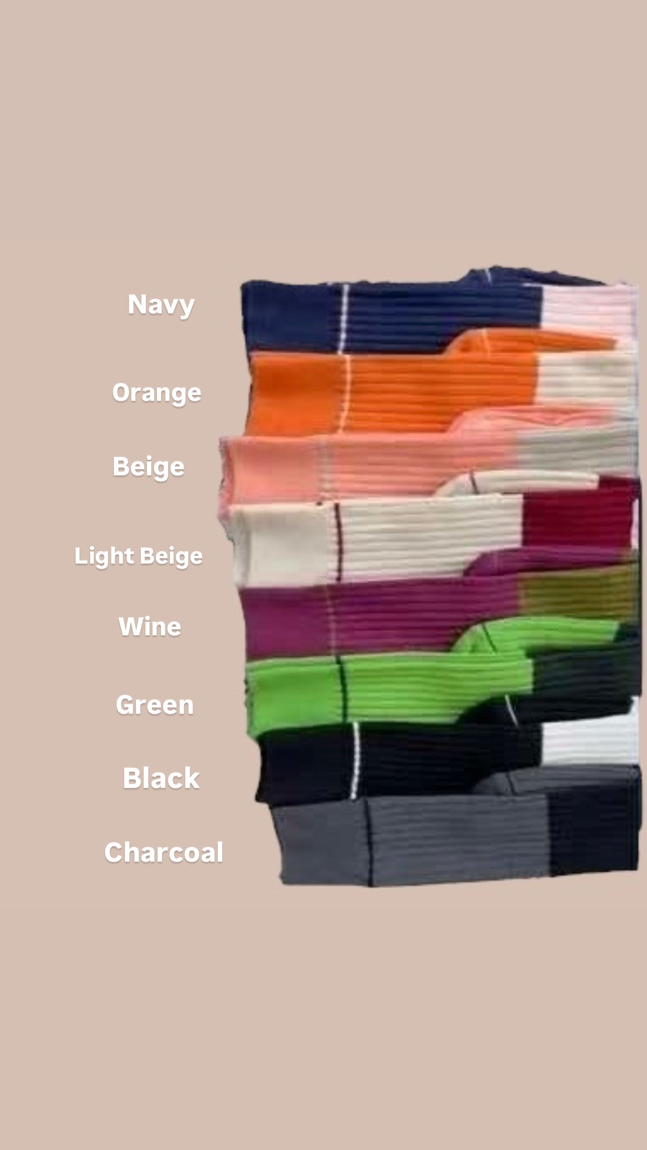 拚色長襪 ($100/3對)