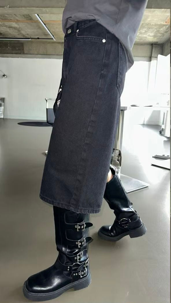 四骨牛仔短褲