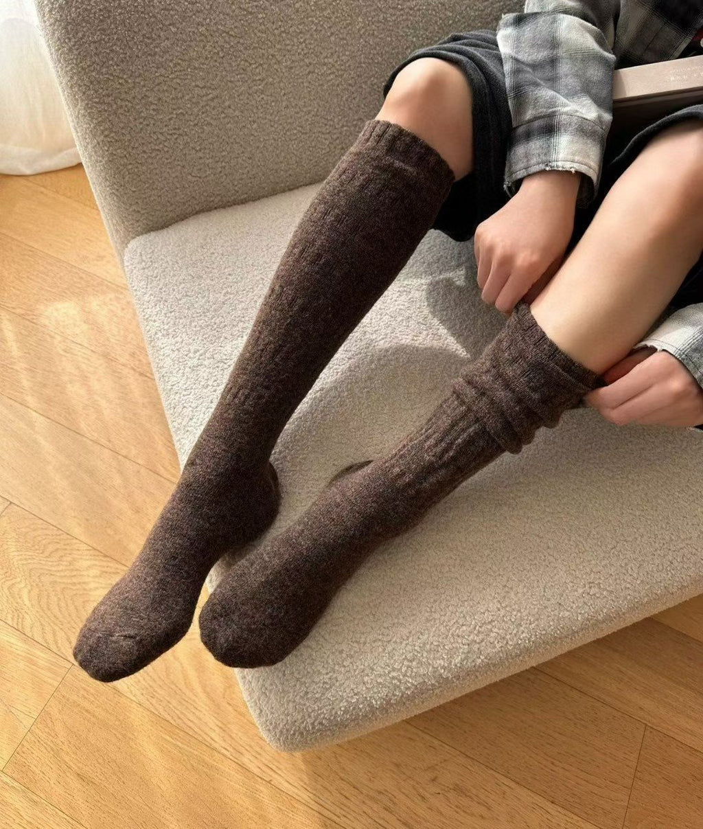羊毛羊絨泡泡長襪($150/ 2對)