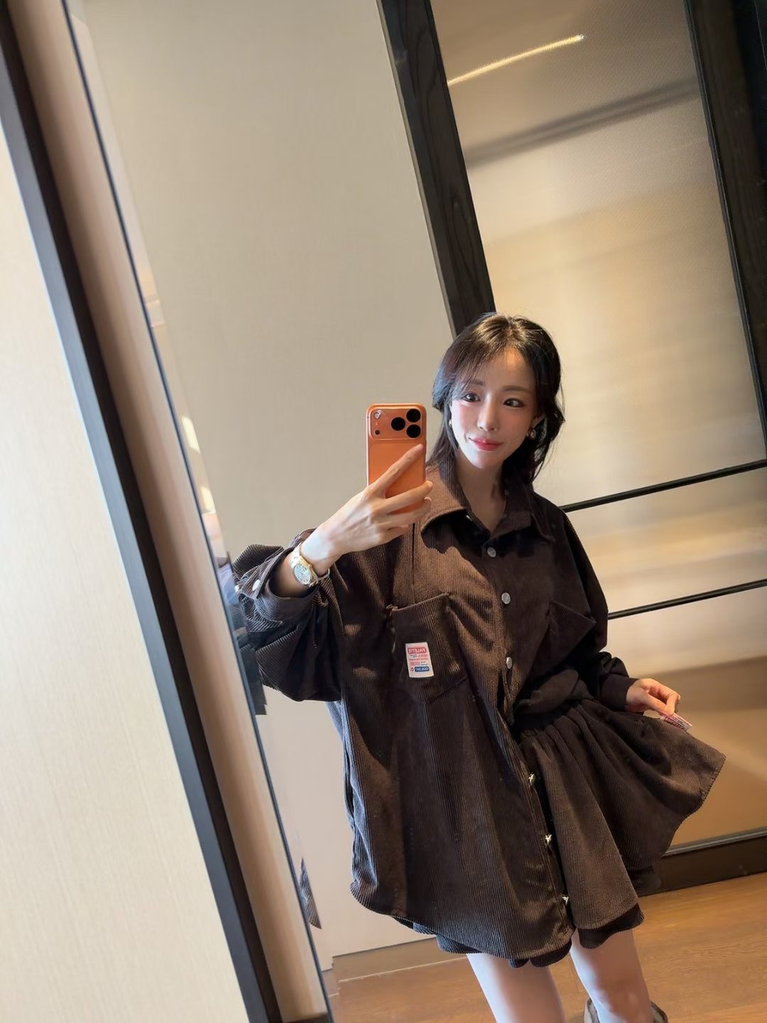 兩袋燈芯絨恤衫(set裝可另購燈芯絨短裙褲)