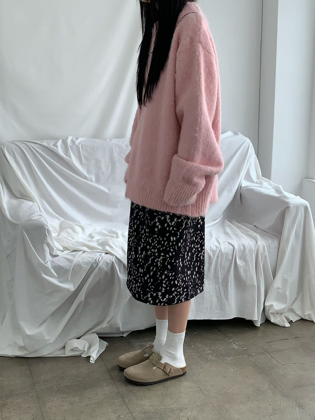 點點雪紡半摺裙