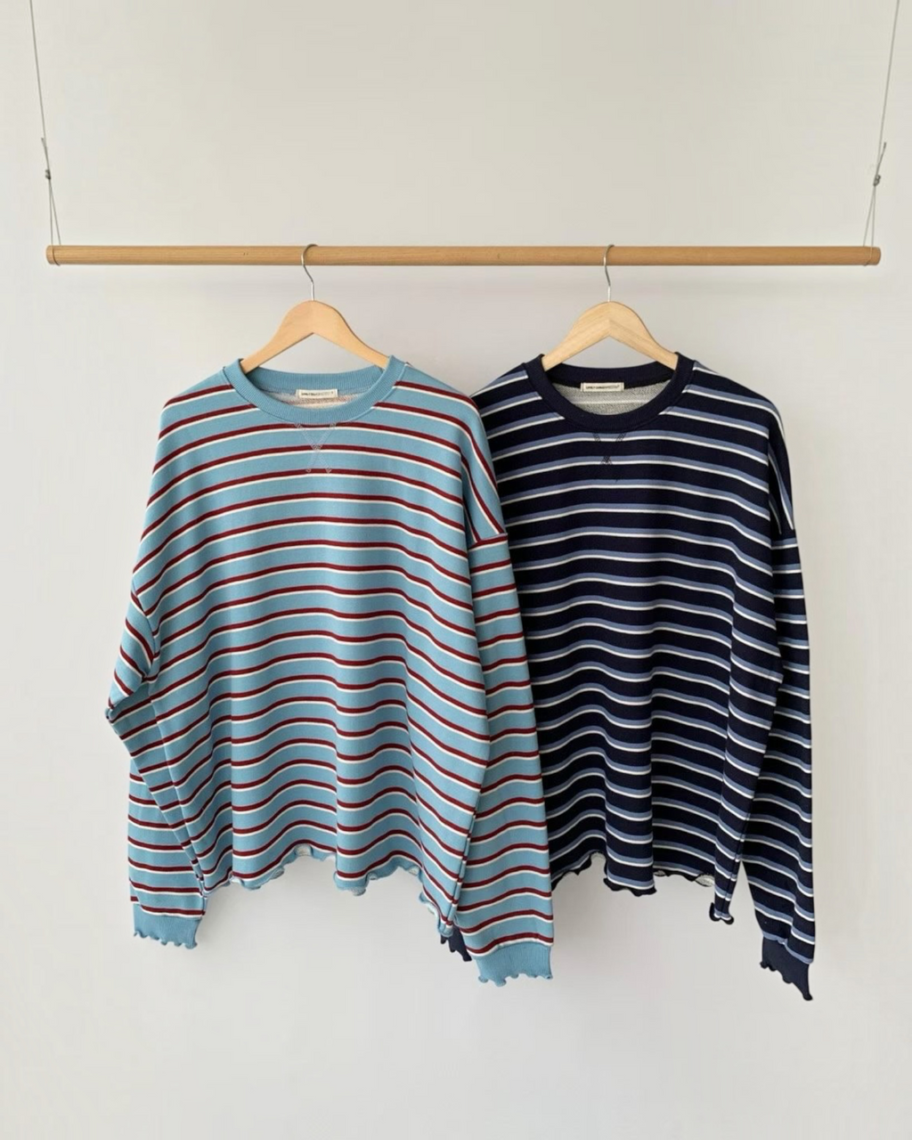 橫間波浪邊長Tee