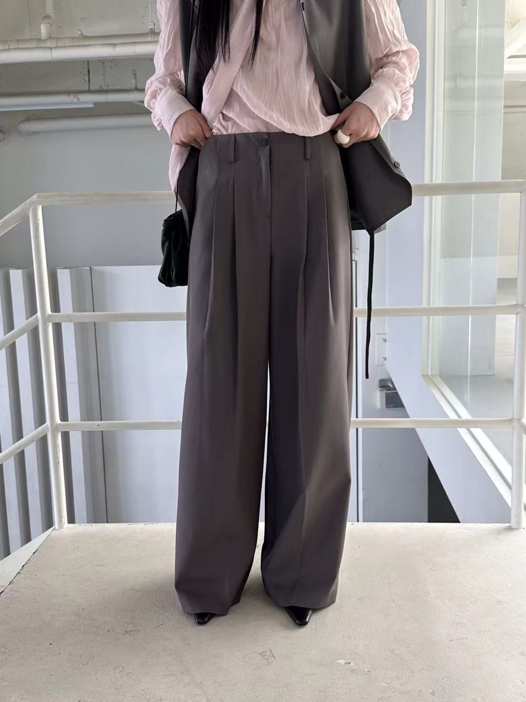 闊西褲(套裝可另購長背心外套)
