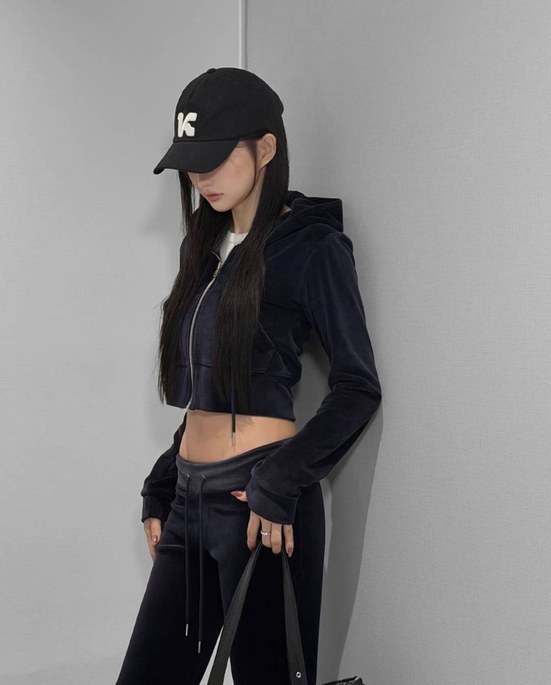 絲絨有帽短外套(set裝可另加購𢇁絨布褲)