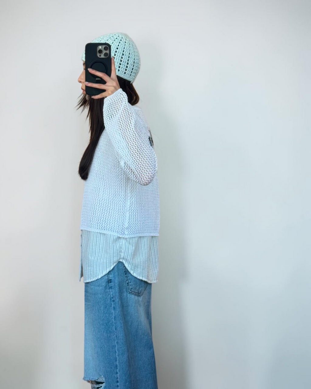 “Off Work”網網外套