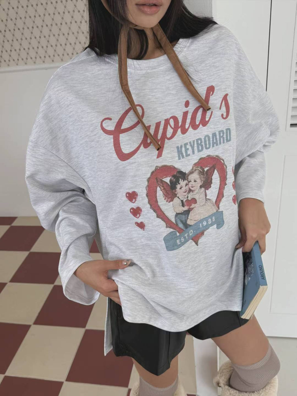 天使側開叉衛衣