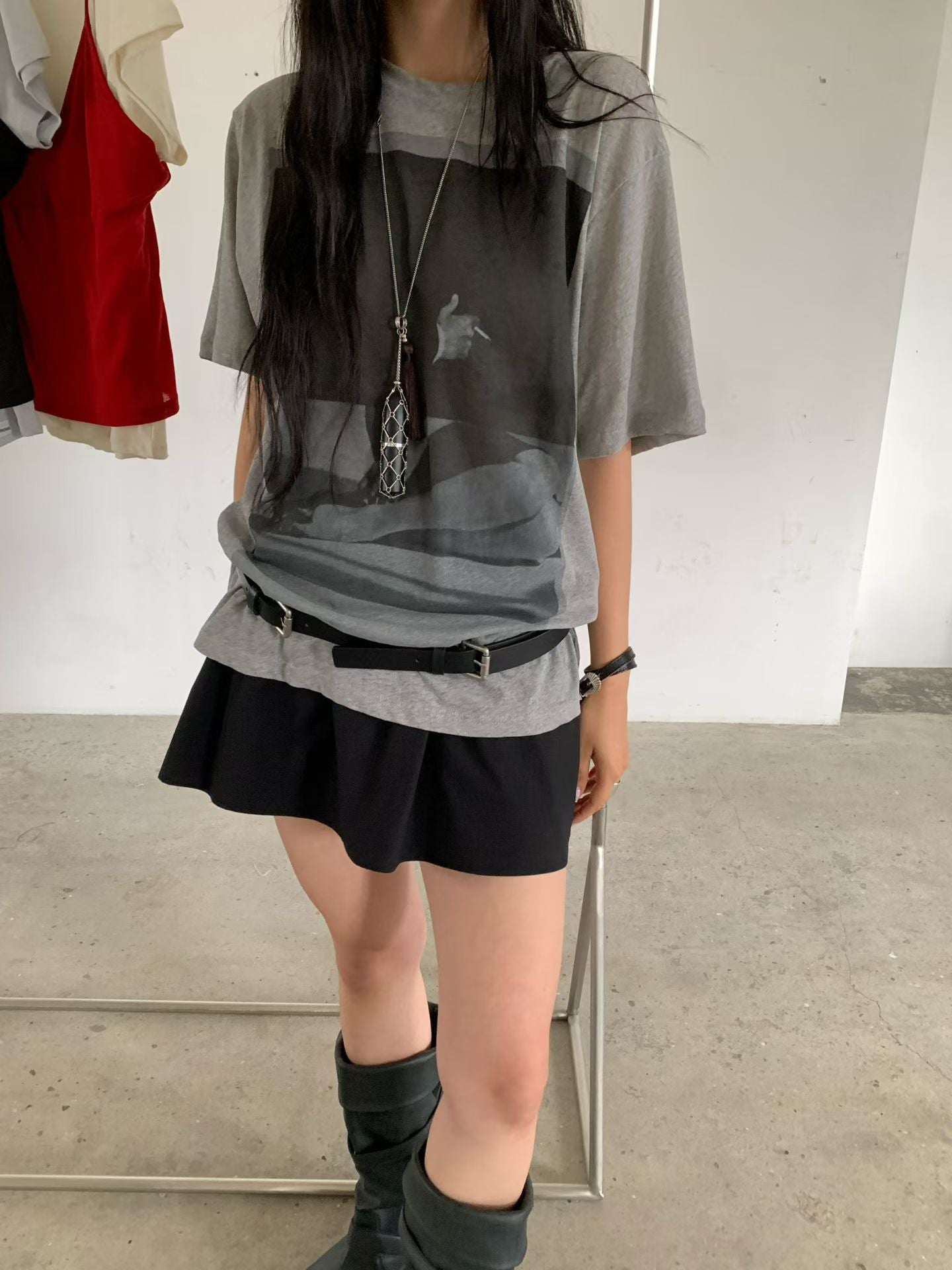 薄料純棉大Print Tee