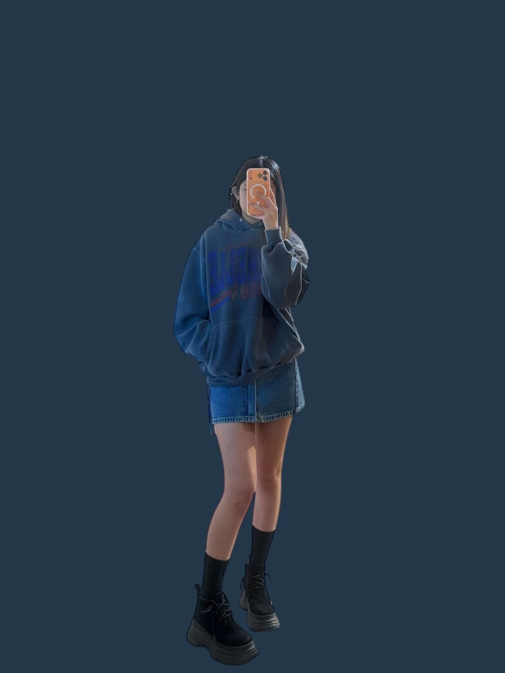 “MICHELLE”有帽洗水衛衣